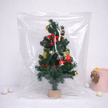 2 Mil 16" x 24" Clear Resealable Zip Top Bags 100 Pack