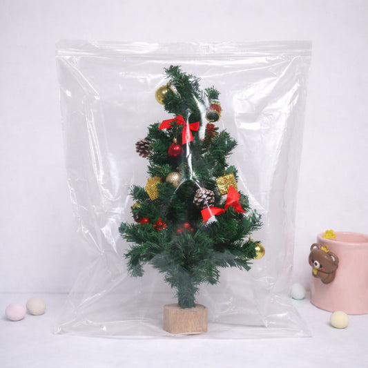 2 Mil 16" x 24" Clear Resealable Zip Top Bags 100 Pack