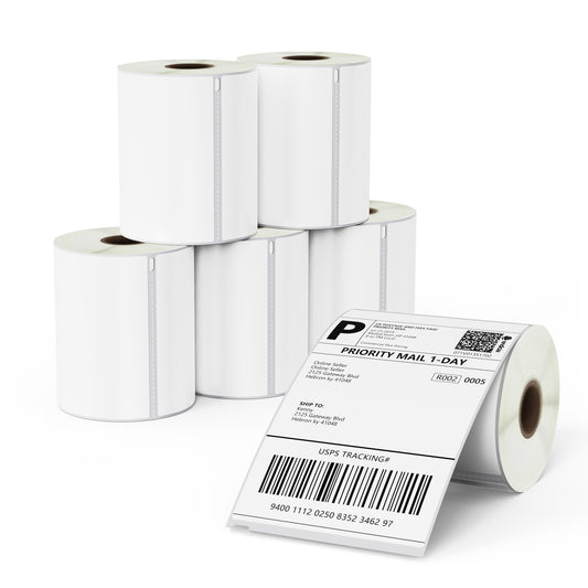Dymo 1744907 Film Removable Shipping Labels 4" x 6"