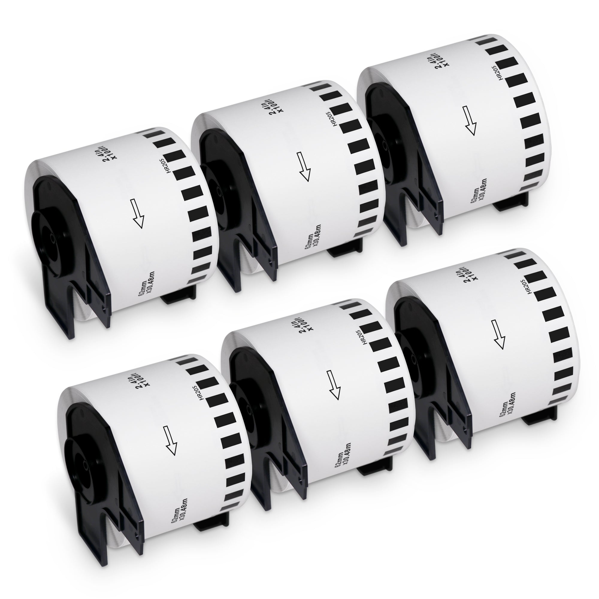 Brother DK-2205 Film Removable  Continuous Labels 2.4" x 100'