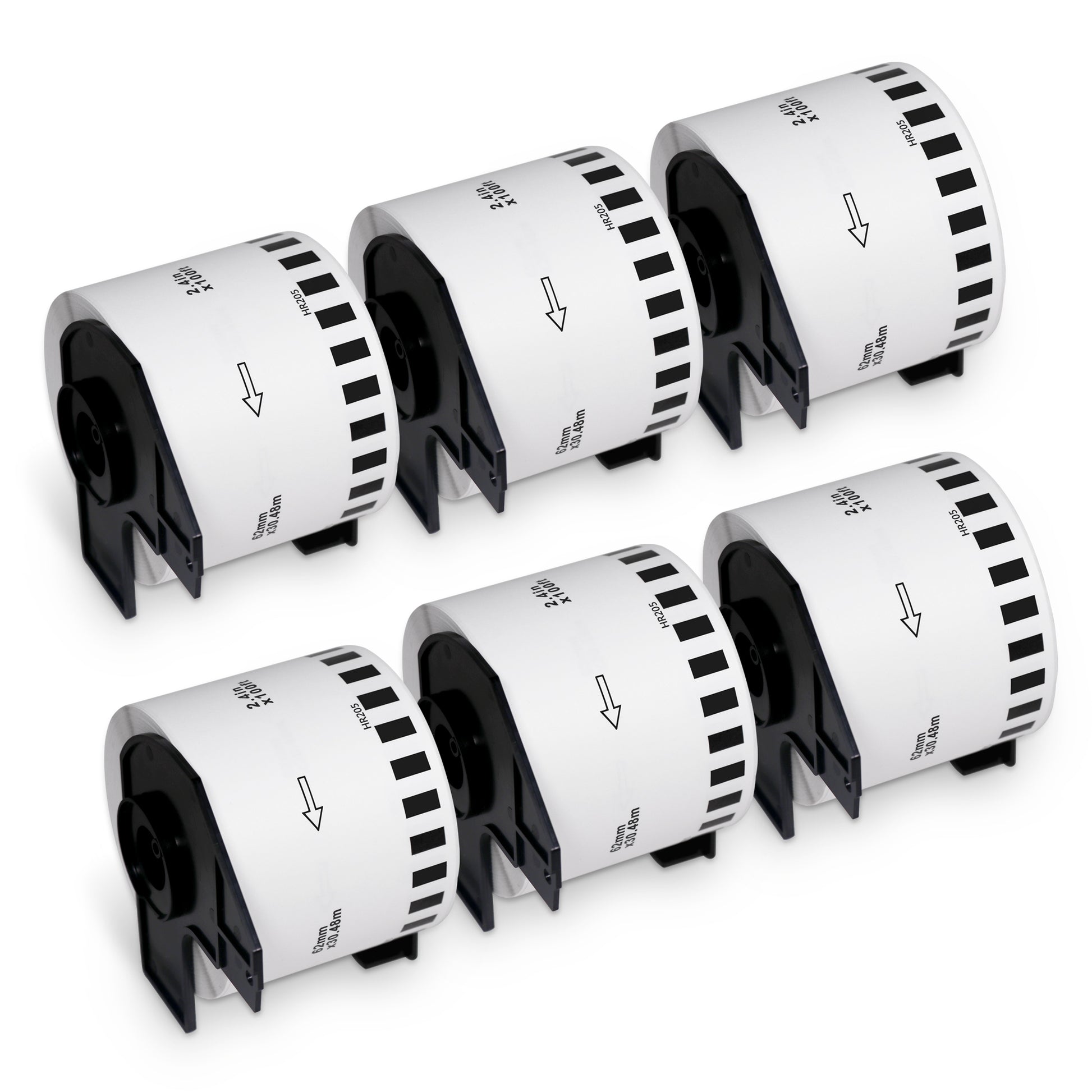 Brother DK-2205 Film Removable  Continuous Labels 2.4" x 100'