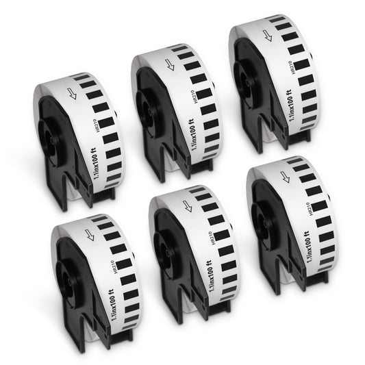 Brother DK-2210 Film Removable Continuous Labels 1.1" x 100'