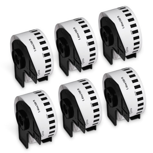 Brother DK-2225 Film Removable Continuous Labels 1.4" x 100'