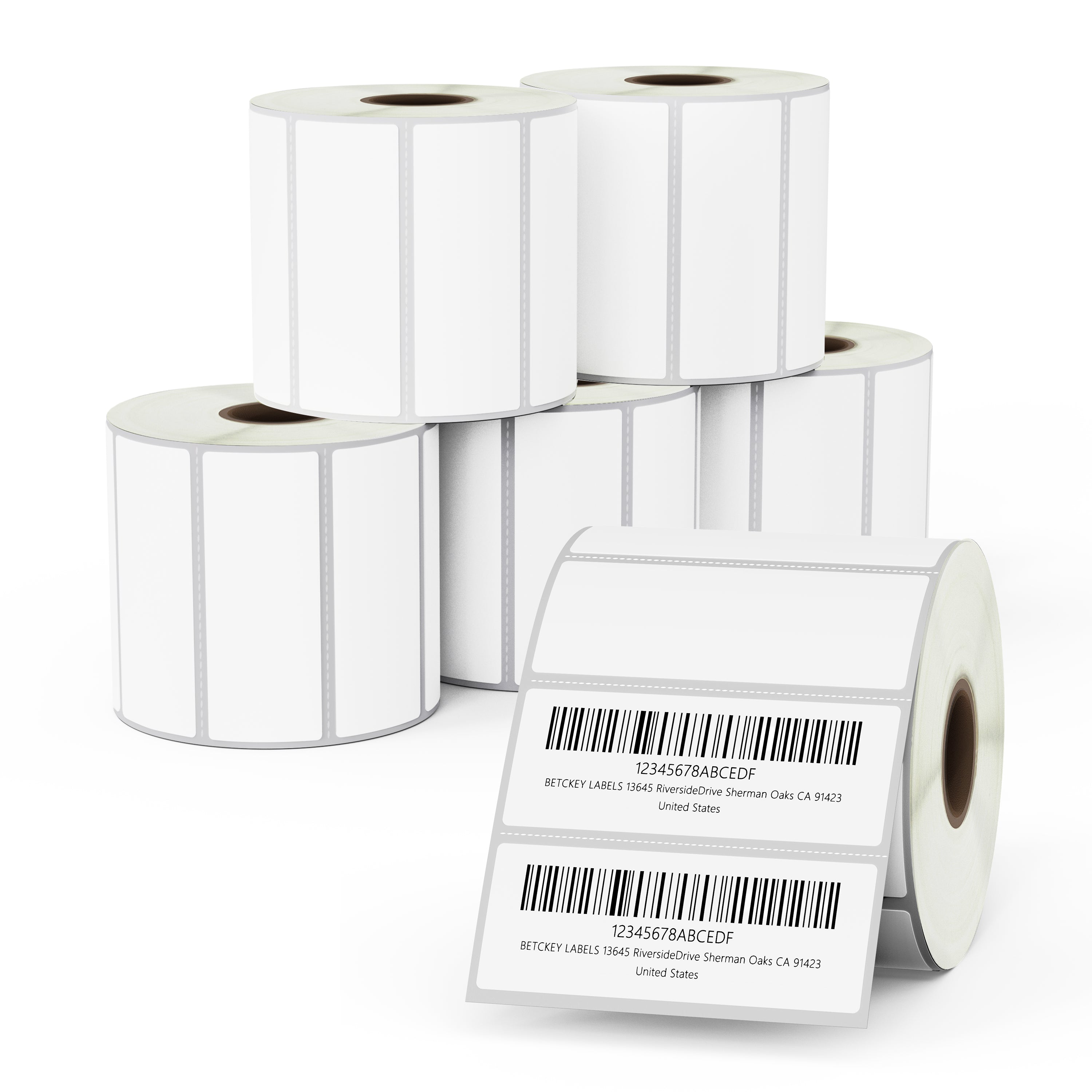 2.5" x 1" Barcode Film Removable Labels