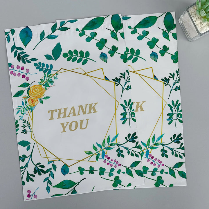 14.5" x 19" Thank You Plastic Bags for Clothes Envelopes Mailers