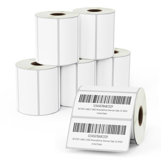 3" x 1.5" Barcode Shipping Film Removable Labels