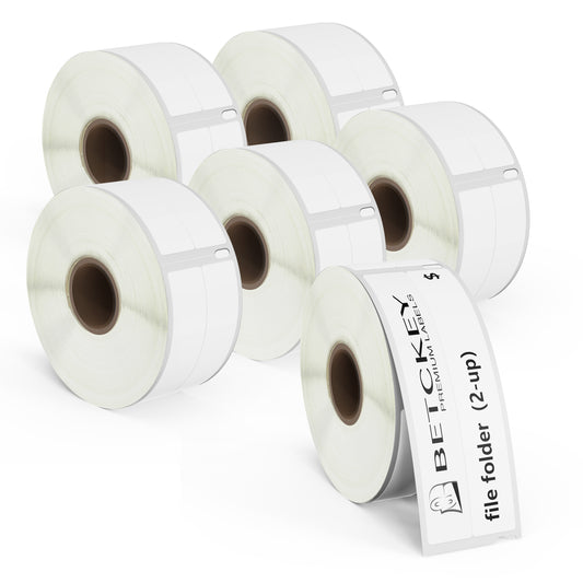 Dymo 30277 Removable Film 2-up File Folder Labels 9/16" x 3-7/16”
