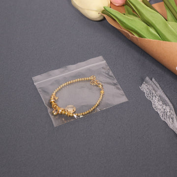 2 Mil Small Zip Lock Bags 3" x 2" 500 Pack