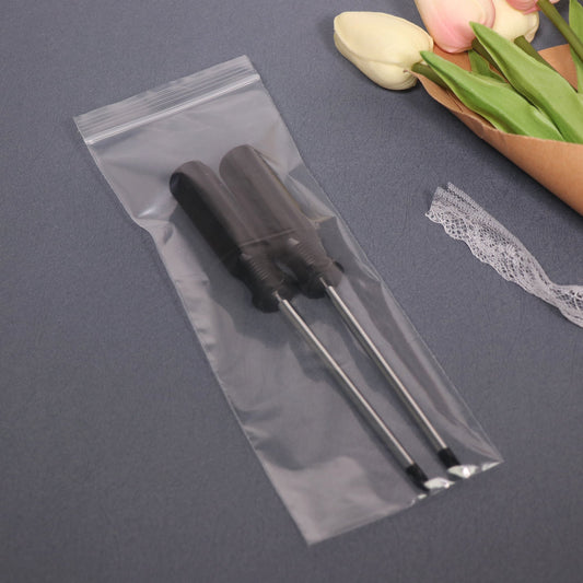 3" x 8" 2 Mil Reusable Zip Lock Bags 500 Pack