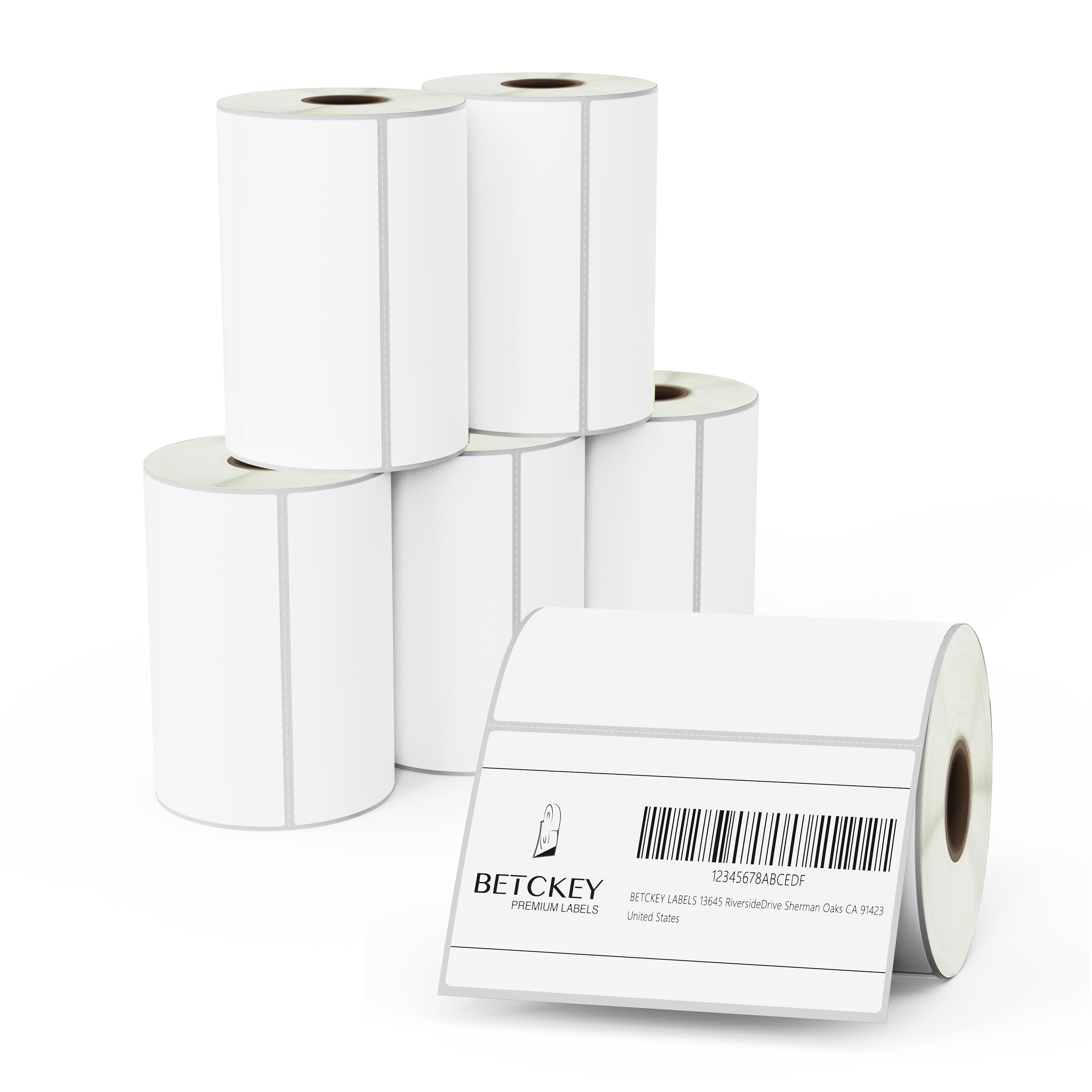 4" x 2.5" Shipping Film Removable Labels
