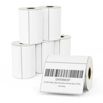 4" x 3" Shipping Film Removable Labels