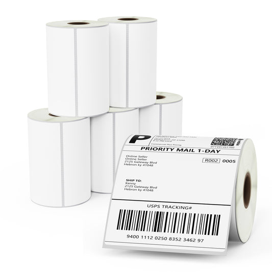 4" x 5" Large Shipping Film Removable Labels
