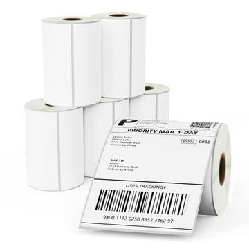 4" x 6.5" Large Shipping Film Removable Labels
