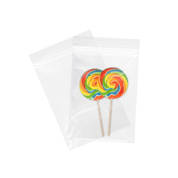 4" x 6" Plastic Clear Zip Poly Candy Bags Bulk