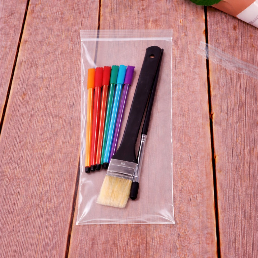 5" x 12" 2 Mil Long Resealable Plastic Zip Lock Bags