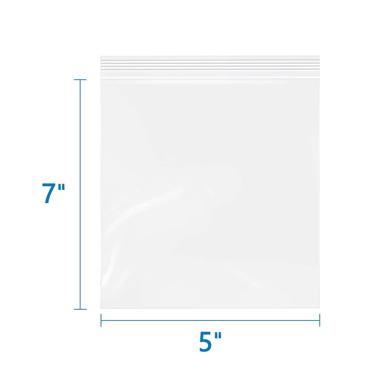 4 Mil Heavy-Duty 5" x 7" Resealable Zip Bags – 200 Pack
