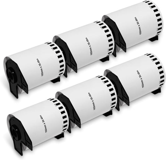 Brother DK-2243 Film Removable Continuous Shipping Labels 4" x 100'