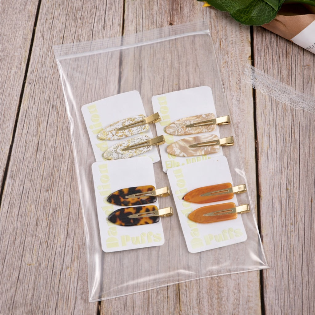 5" x 10" 2 Mil Clear Resealable Plastic Zip Lock Bags