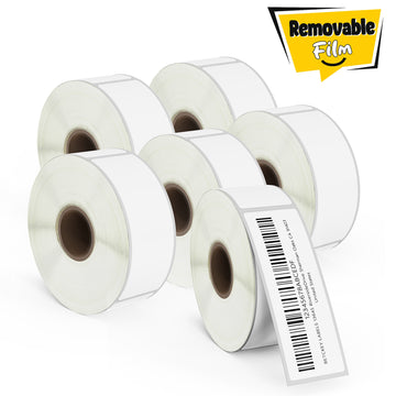 1" x 3" Barcode & Address Removable Film Labels