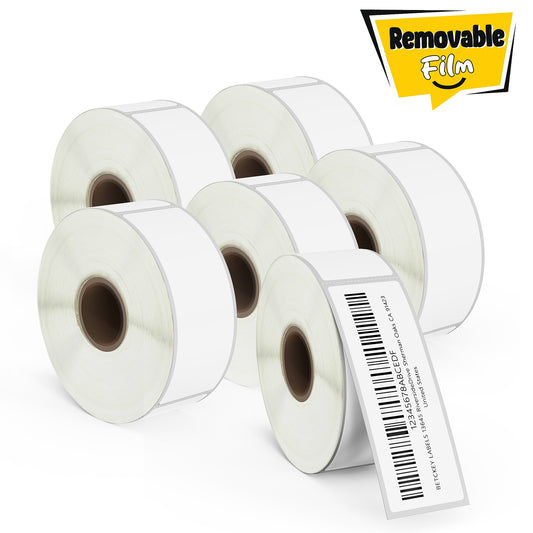 1" x 3" Barcode & Address Removable Film Labels