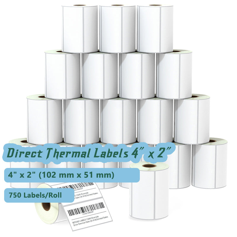 Zebra Direct Thermal Labels Shipping Labels