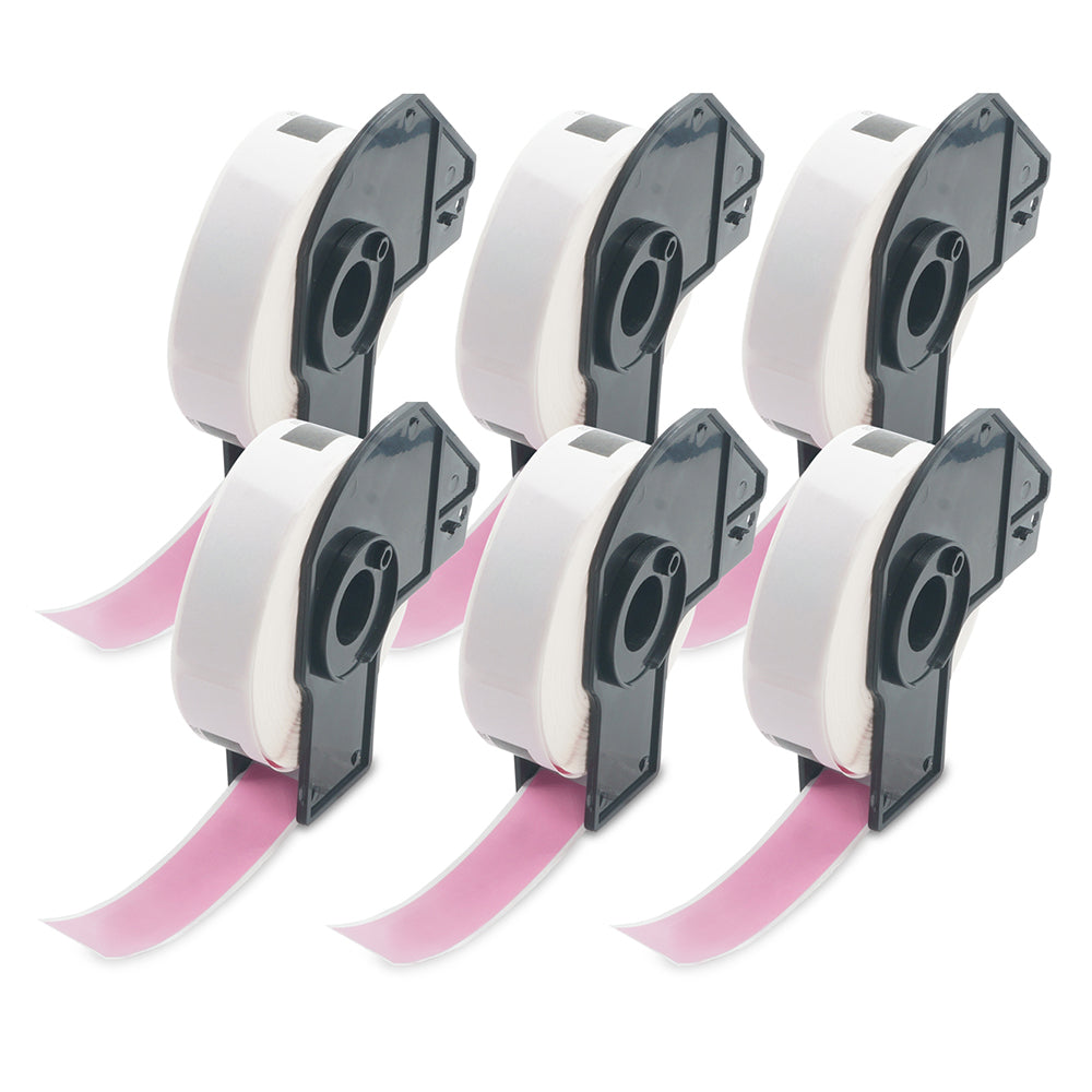 Brother DK-1203 Pink File Folder Labels 