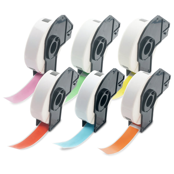 Betckey Brother DK-1203 File Folder Labels Color Labels 0.66 in x 3.4 in