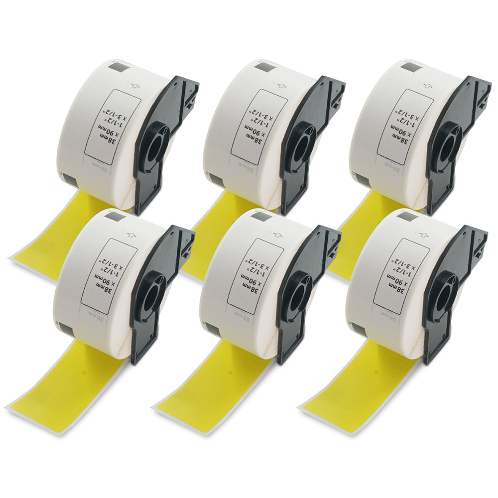Brother DK-1208 Yellow Address Labels