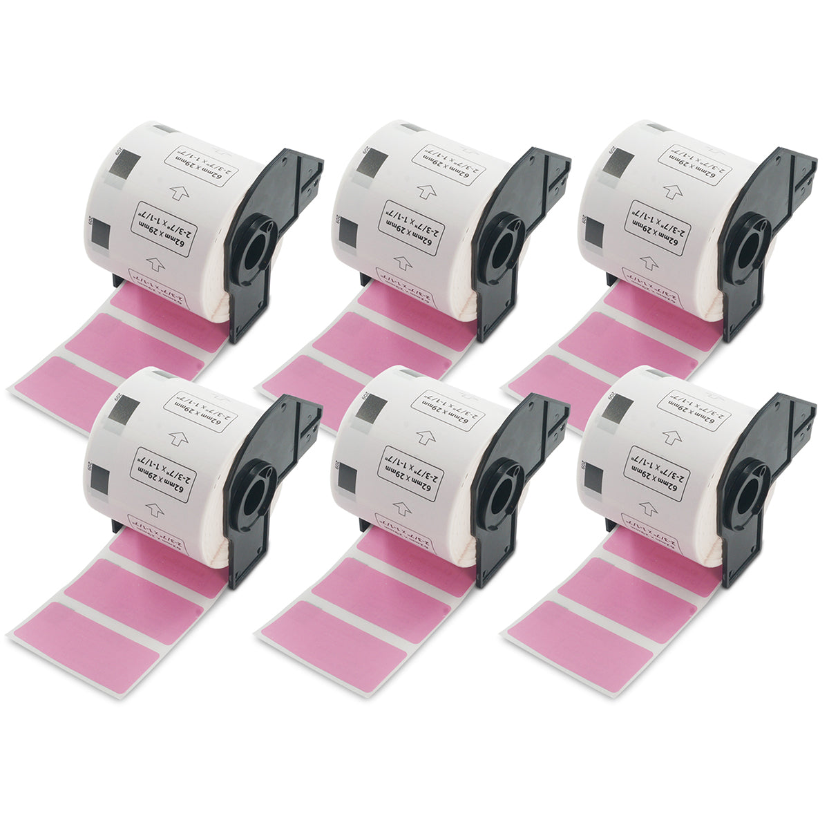 Étiquettes Thermiques BETCKEY – 6 Rouleaux Pour Imprimantes Brother QL, 39x48 Mm, 3720 étiquettes