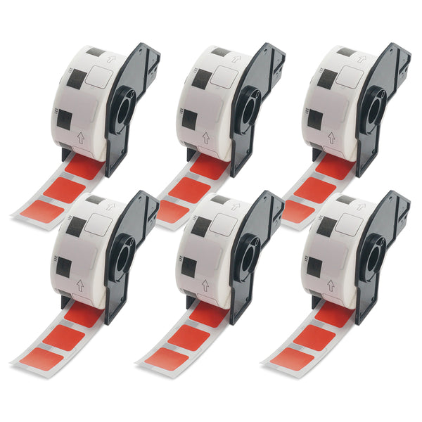 Betckey Brother DK-1221 Square Labels Color Labels 0.9 in x 0.9 in