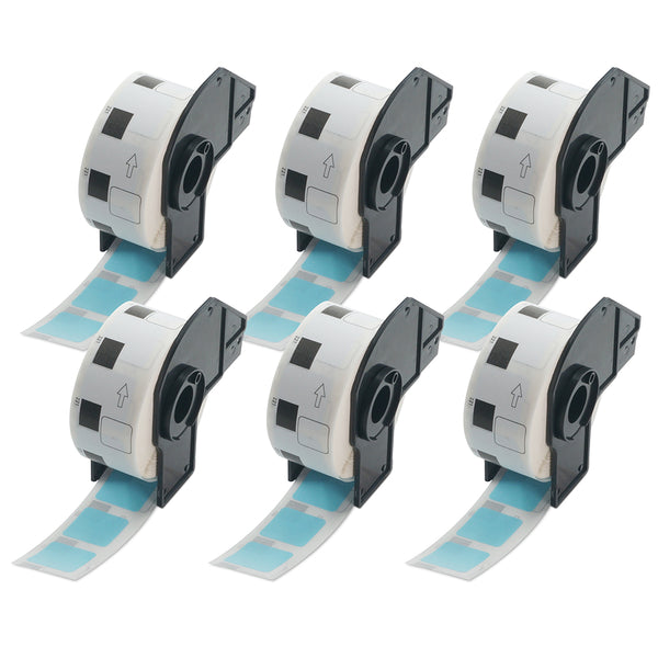 Betckey Brother DK-1221 Square Labels Color Labels 0.9 in x 0.9 in
