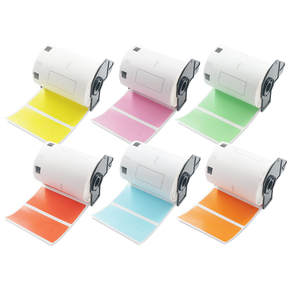 Betckey Brother DK-1240 Large Multi-Purpose Labels Color Labels 4 in x 2 in