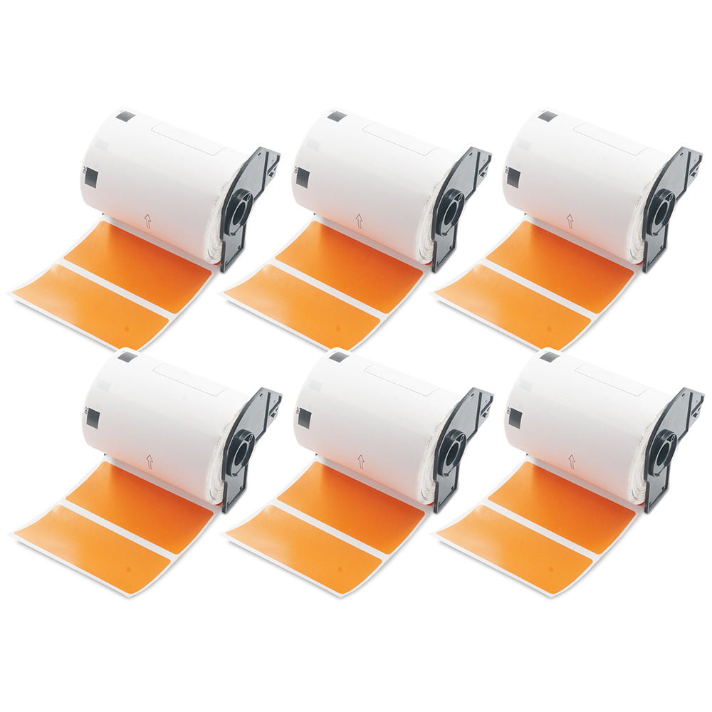  Brother DK-1240 Orange Address Labels