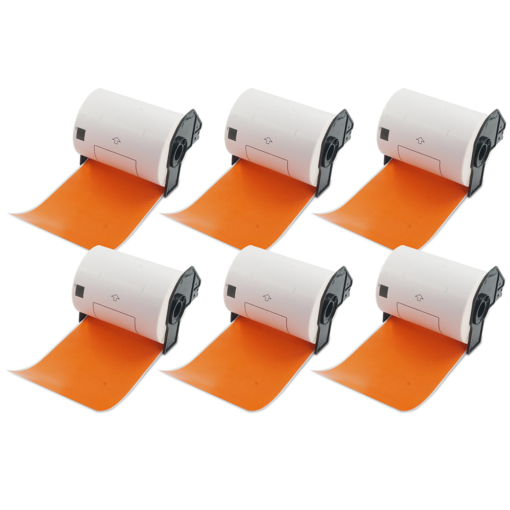 Brother DK-1241 - Orange 4" x 6" Shipping Label