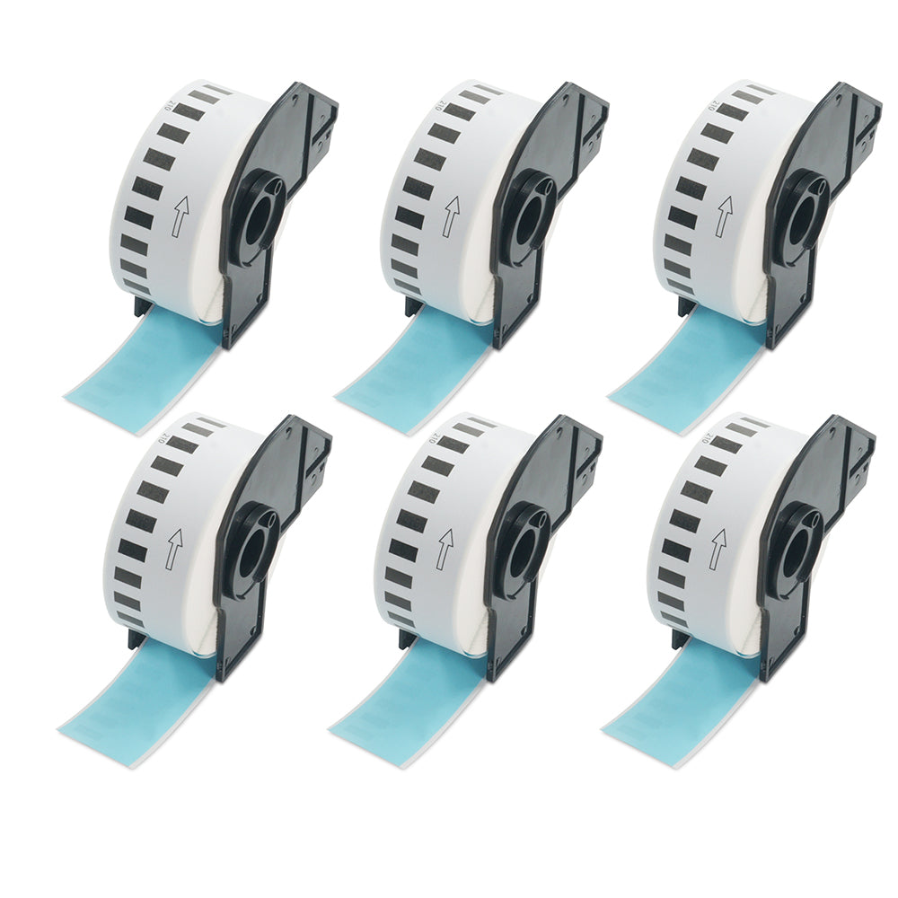 BETCKEY - 10 Rollen DK-22205 Labels Compatibel met Brother, 62mm x 30,48m, continu label voor Brother QL-Labelprinters BETCKEY - 10 Rollen DK-22205 Labels Compatibel met Brother, 62mm x 30,48m, continu label voor Brother QL-Labelprinters