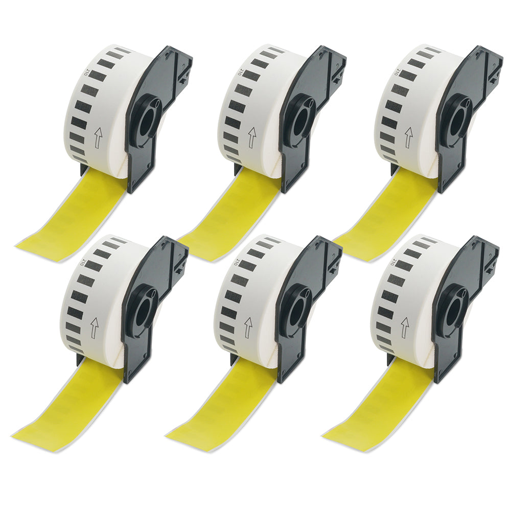 Brother DK-2210 Compatible Color Continuous Labels 1.1" x 100'