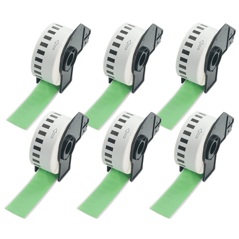  Brother DK-2210 Green Continuous Labels
