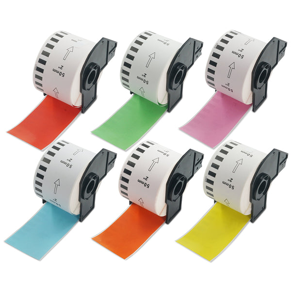 Betckey Brother DK-2223 Continuous Length Labels Color Labels 1.9 in x 100 ft