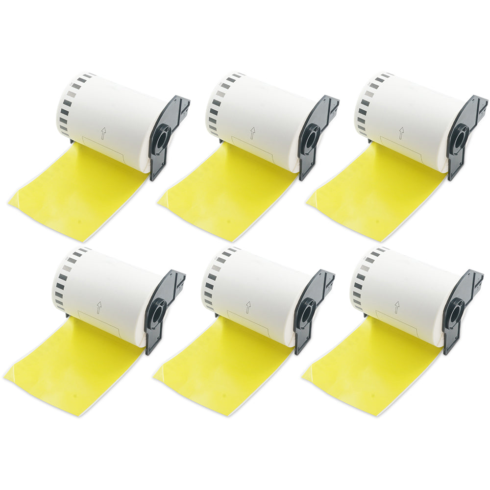 DK-2243 yellow continuous shipping labels