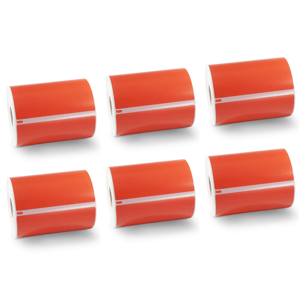 Red Dymo 4x6 Shipping Label