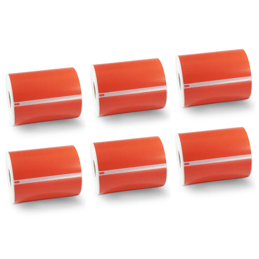 Red Dymo 4x6 Shipping Label