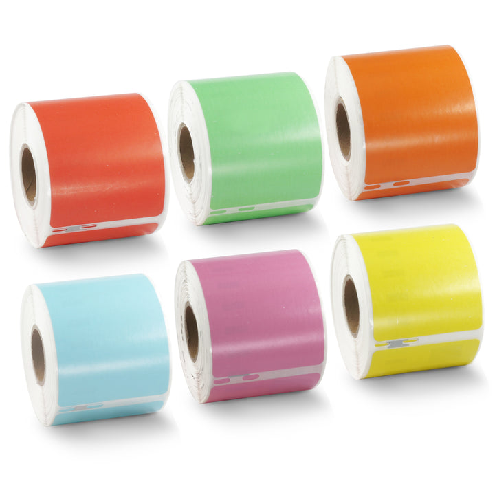 Dymo 30323 Compatible Shipping Name Badge Color Labels 2-1/8" x 4”