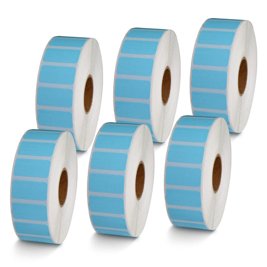 1" x 0.5" Blue Direct Thermal Labels