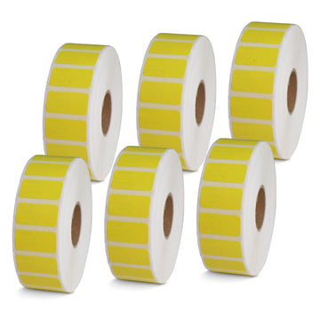 1" x 0.5" Yellow Direct Thermal Labels
