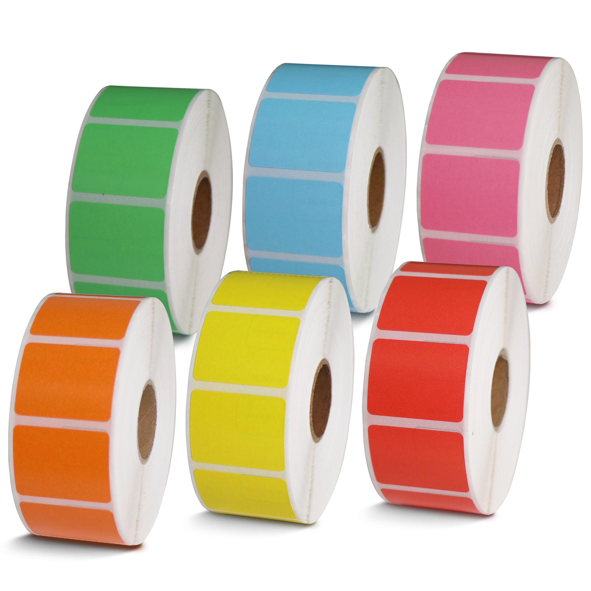 UPC Barcode & Address Color Labels 1.25" x 1"