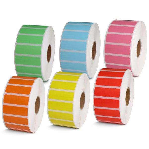 Betckey Zebra Color Labels 1.5" x 0.5" File Folder & Address Labels