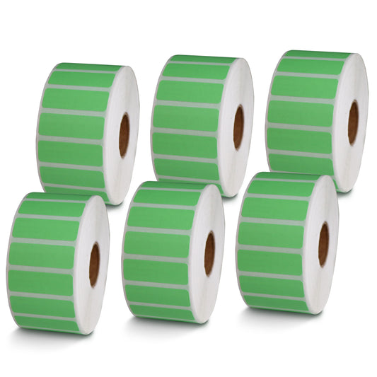 1.5" x 0.5" Green Direct Thermal Labels