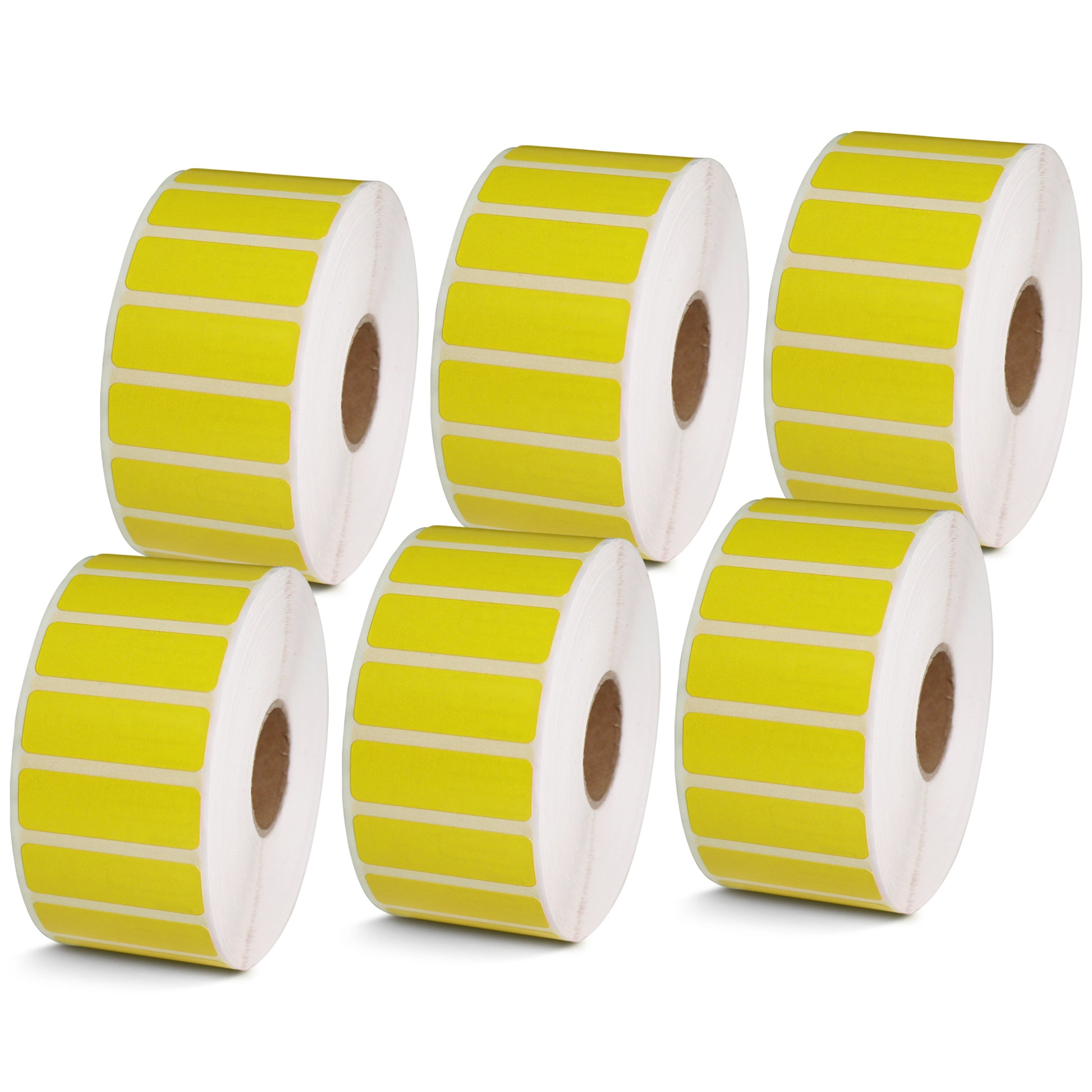 1.5" x 0.5" Yellow Direct Thermal Labels