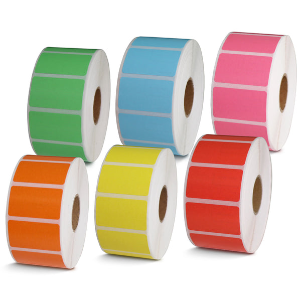 Betckey Zebra Color Labels 1.5" x 0.85" All Purpose Labels