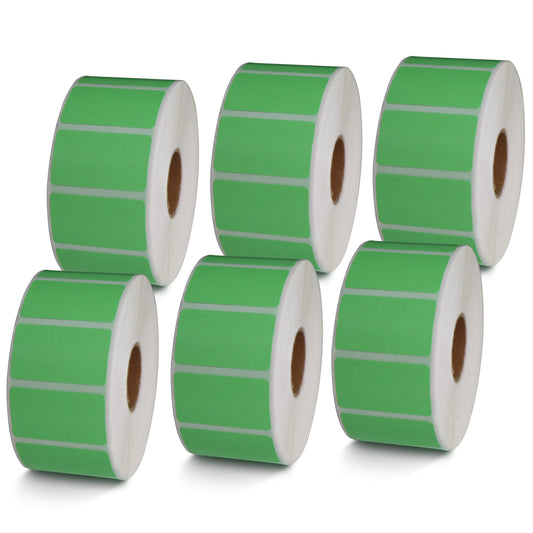1.5" x 0.85" Green Direct Thermal Labels